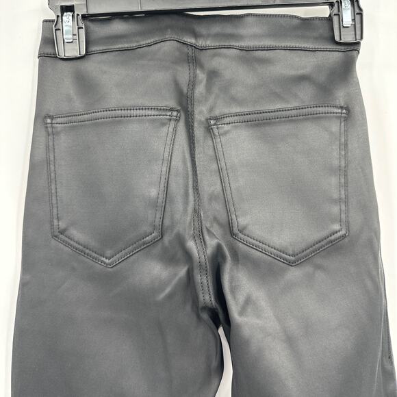 Topshop The Iconic Joni High Rise Skinny fit in Coated Black Size 25 NWT - Picture 5 of 9